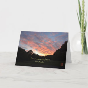 Shimmering Summer Sunrise Inspirational Card