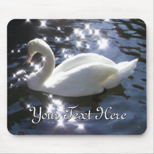 Shimmering Swan Mousepad