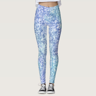 Shimmering Teal Blue and Purple Prism Leggings