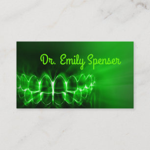 Shimmering Teeth Smile Dental Care Green Card