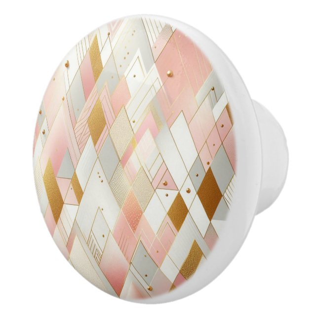 Shimmering Triangle Spectra Ceramic Knob (Right)