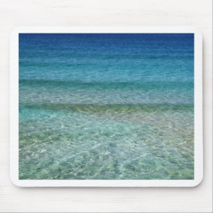 Shimmering Water Green and Blue Mouse Mat