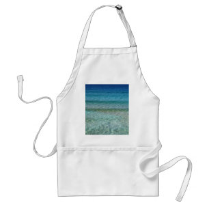 Shimmering Water Green and Blue Standard Apron