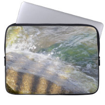 Shimmering Water on Rocks Laptop Sleeve