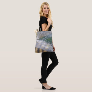 Shimmering Water on Rocks Tote Bag
