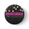 Shimmery Chic Bridesmaid Button Pin