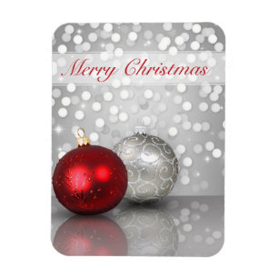 Shimmery Christmas Ornaments - Flexible Magnet