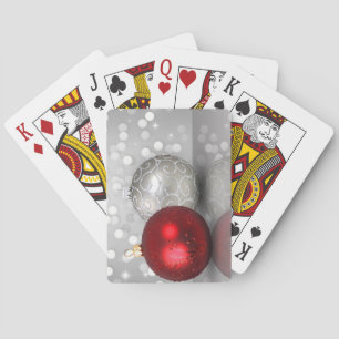 Shimmery Christmas Ornaments - Playing Card Deck