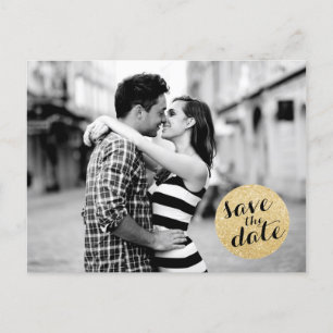 SHIMMERY CIRCLE   SAVE THE DATE ANNOUNCEMENT