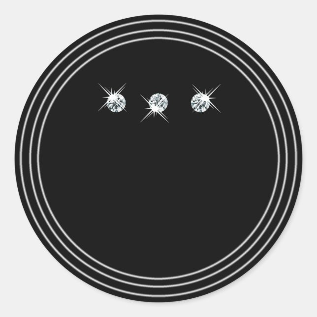 Shimmery Colourful Glitter Product Labels Diamonds (Front)