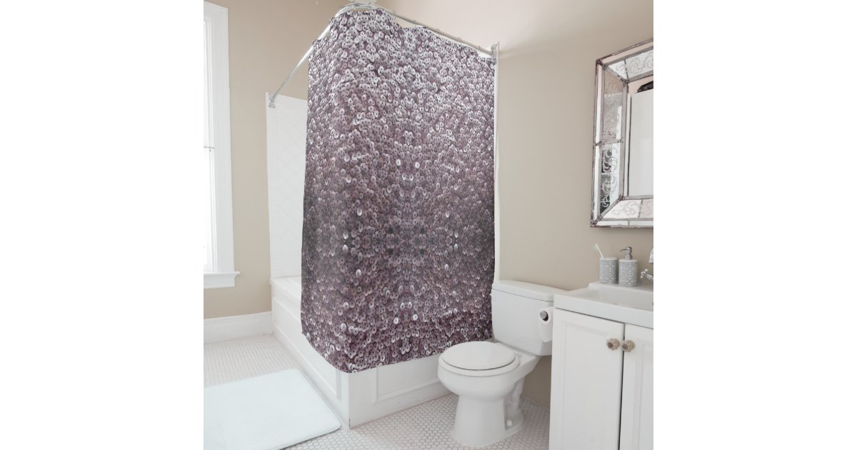 Shimmery Mauve Shower Curtain Zazzle