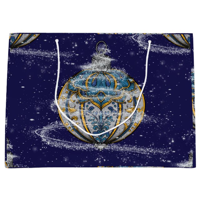 Shimmery Ornament Large Gift Bag (Front)