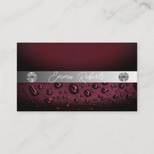 Shimmery Silver Sparkle Glitter Business Card