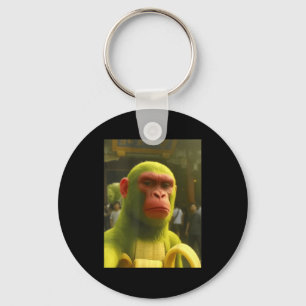Shimpanzini bananini monkey meme italian brainrot  key ring