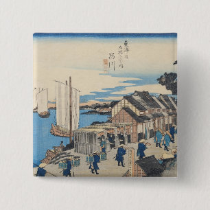 Shinagawa: departure of a Daimyo 15 Cm Square Badge