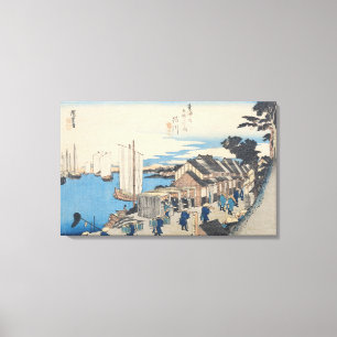 Shinagawa: departure of a Daimyo Canvas Print