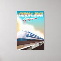 Shinagawa Japan travel poster.