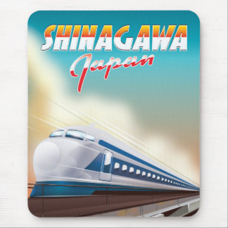Shinagawa Japan travel poster. Mouse Mat