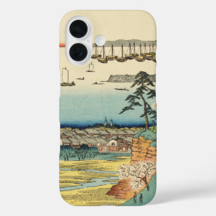 Shinagawa, Japan: Vintage Ukiyo-e Woodblock Print iPhone 16 Case