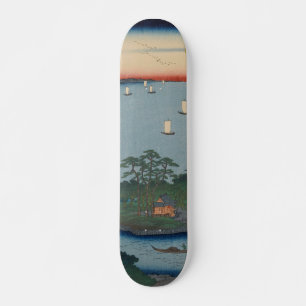 Shinagawa Susaki Vintage Ukiyo-e Japanese Art Skateboard