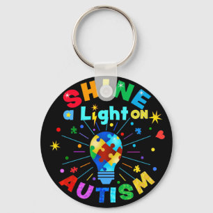 SHINE a Light on AUTISM Key Ring