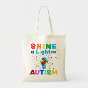 SHINE a Light on AUTISM Tote Bag