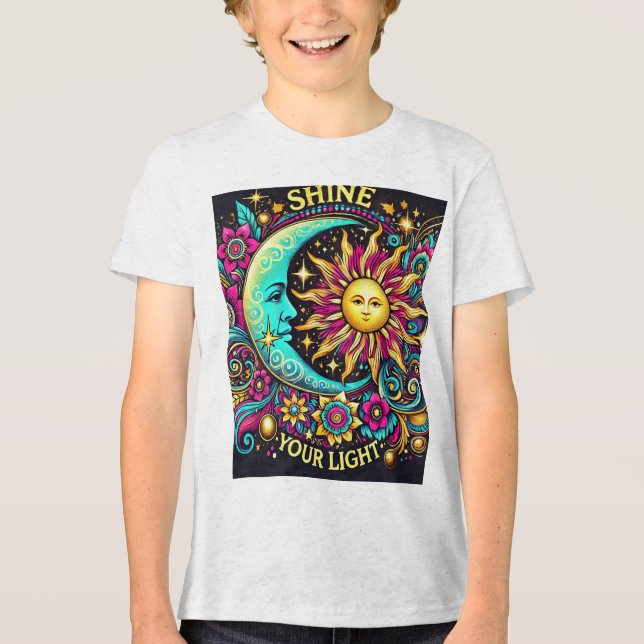 "SHINE ALEXANDRIA YOUR LIGHT" Tri-Blend SHIRT (Front)