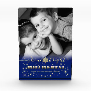 Shine & Bright Hanukkah Custom Photo Block