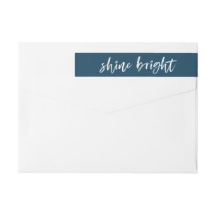 Shine Bright Holiday Photo Wrap Around Label