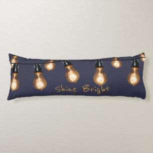 Shine Bright - Industrial String Lights Body Cushion