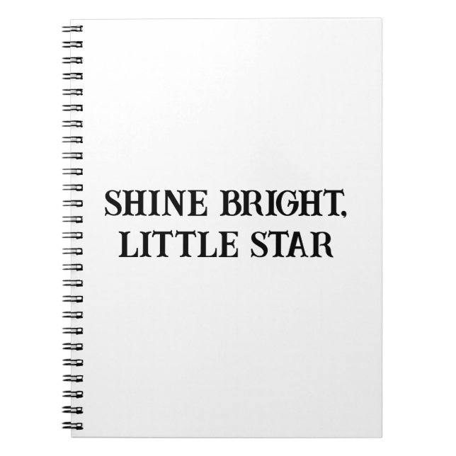 Shine Bright Motivational Notebook for Kids (Front)