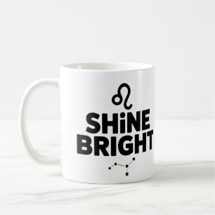 Shine Bright Mug – Leo Astrology Coffee Cup