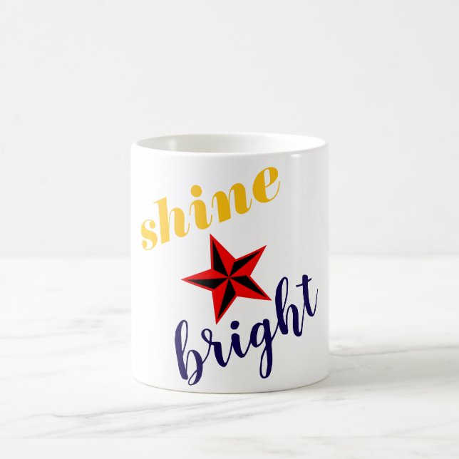 Shine Bright Star Mark  Coffee Mug (Center)