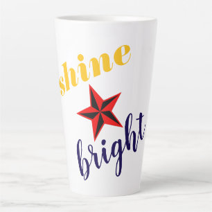Shine Bright Star Mark Latte Mug