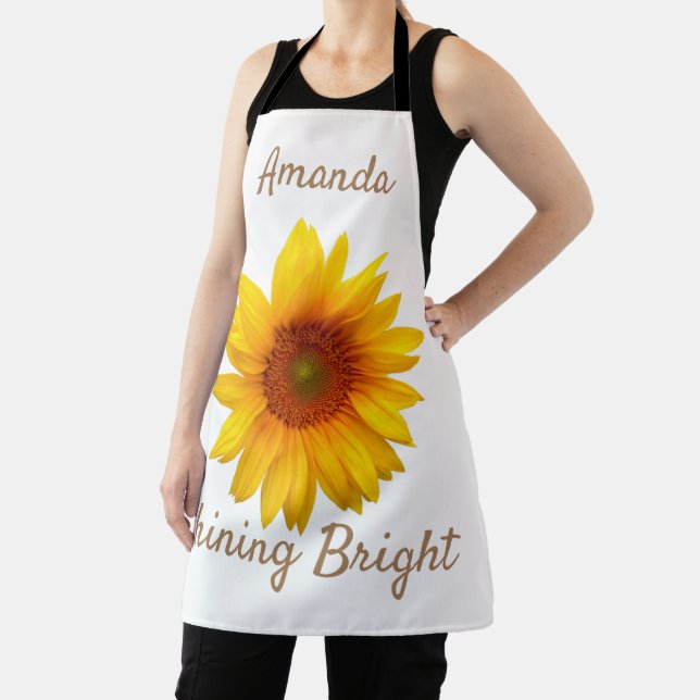 Shine Bright Sunflower Apron (Insitu)