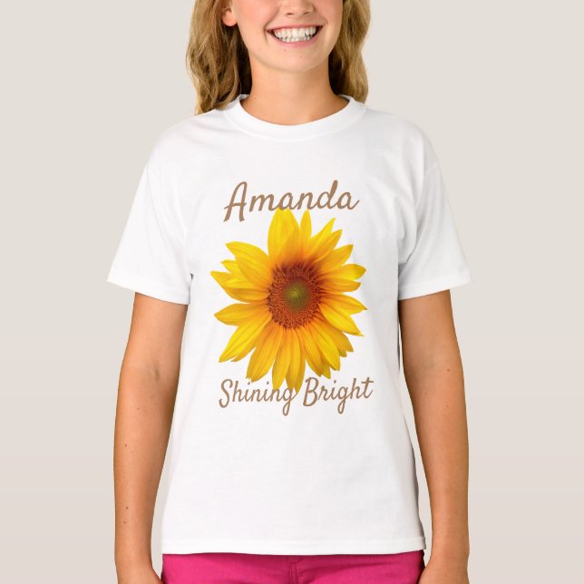 Shine Bright Sunflower T-Shirt (Front)