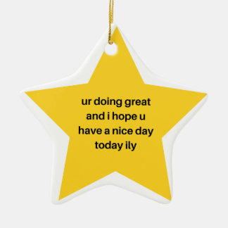 Shine Bright You Are a Star | Cute Inspirational S Ceramic Tree Decoration