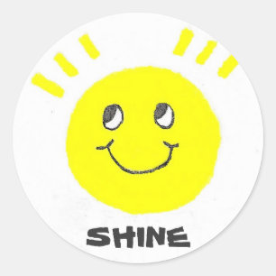 SHINE CLASSIC ROUND STICKER