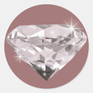 Shine Diamond Classic Round Sticker