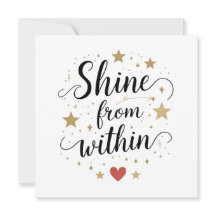 Shine From Within – Celestial Self-Love Quote