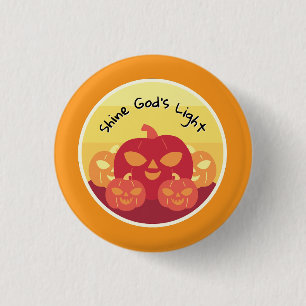 Shine God’s Light Halloween Button