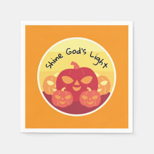 Shine God’s Light Halloween Cocktail  Napkin