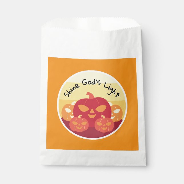 Shine God’s Light Halloween Favour Bags (Front)