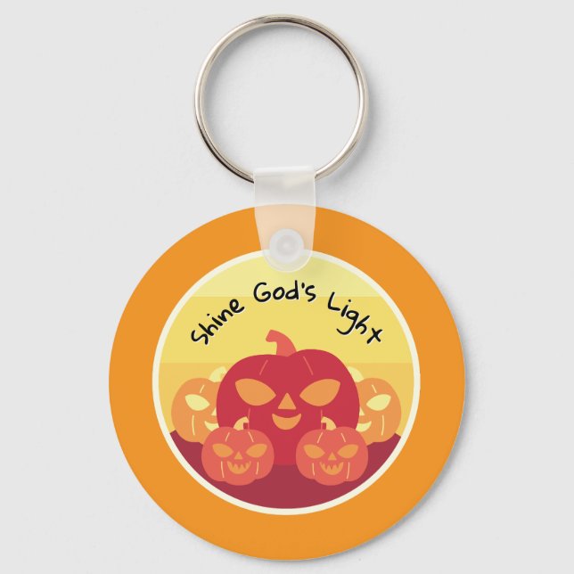 Shine God’s Light Halloween Keychain (Front)