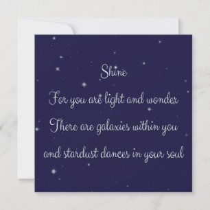 Shine... greeting card