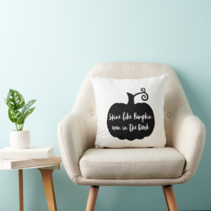 Shine like pumpkin even in the dark Halloween Cushion