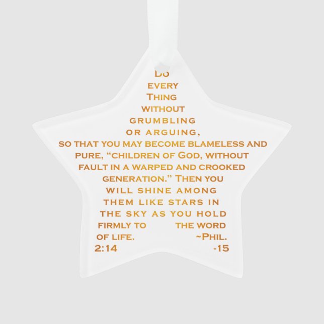 Shine Like Stars Acrylic Ornament (Front)