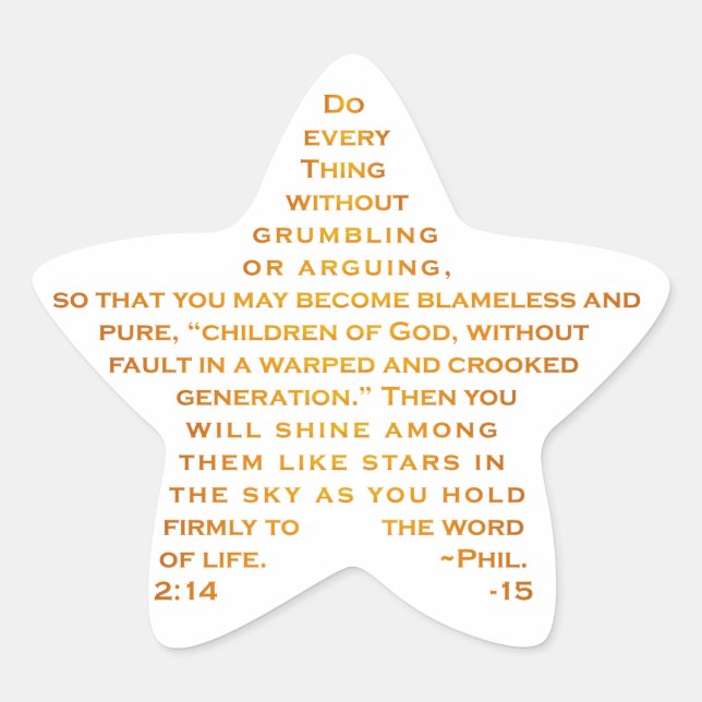 Shine Like Stars Star Stickers (Front)