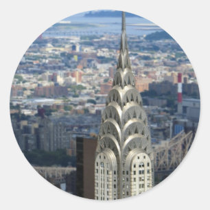 Shine Like the Chrysler Building Classic Round Sticker