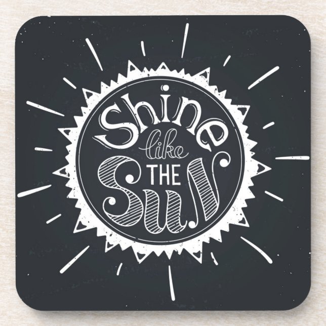 Shine Like The Sun Coaster (Front)
